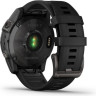 Часы GARMIN FENIX 7 SAPPHIRE SOLAR CARBON GRAY DLC TITANIUM WITH BLACK BAND 010-02540-21