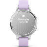 Смарт-часы GARMIN LILY 2 ACTIVE серебристые с силиконовым ремешком цвета фиолетовый жасмин 010-02891-01